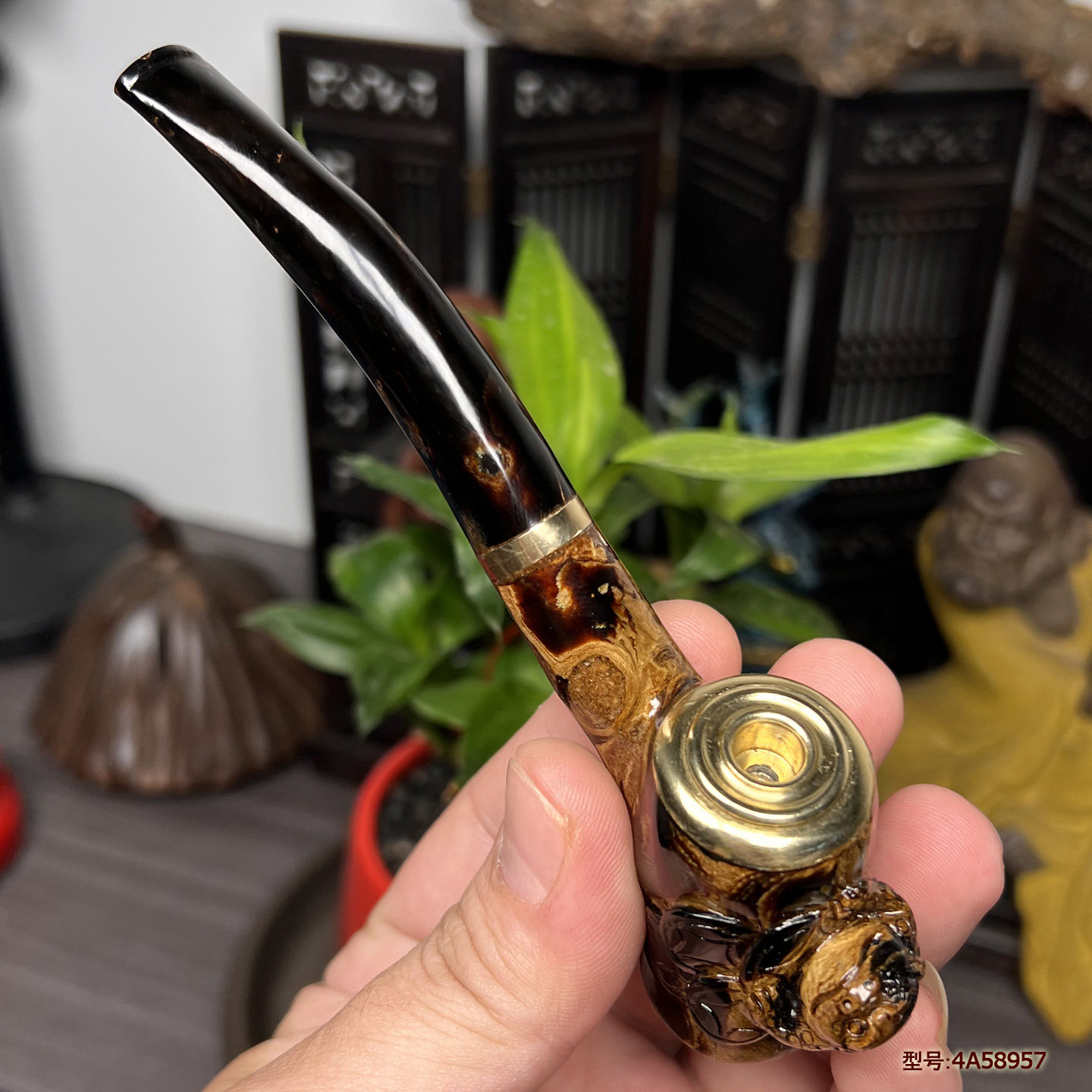 天然海柳烟斗粗中细通用带滤器