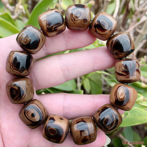 纯天然海柳血柳手串手链桶珠