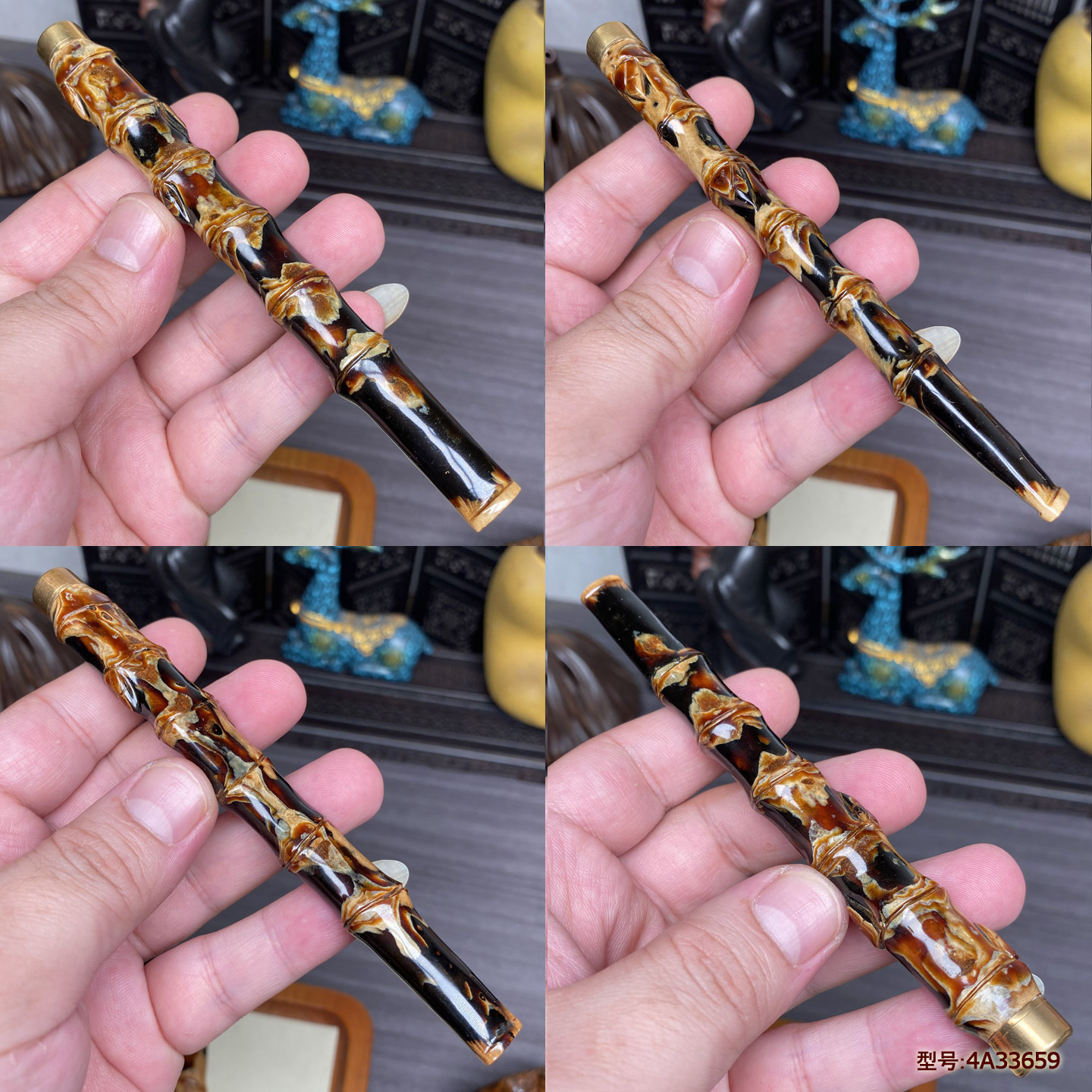 天然保真海柳竹节烟嘴
