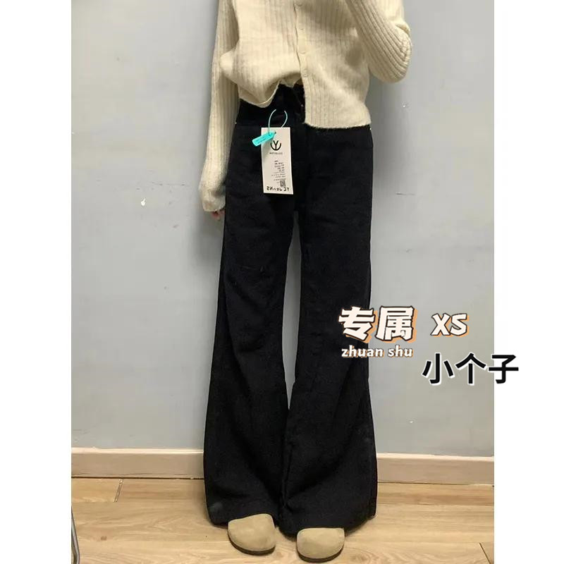 适中2024年秋季牛仔布微喇裤长裤