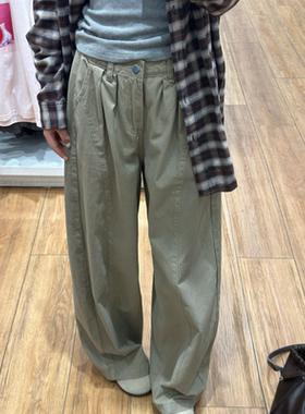 慵懒松弛感宽松bf风休闲牛仔裤女
