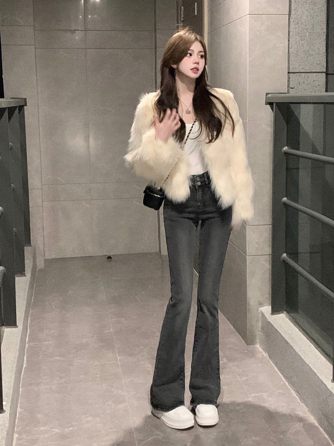 150 SMALL MICRO FLARED JEANS WOMENS DESIGN SENSE HOT GIRL STRAIGHT LEG HIGH WAIST STRETCH SLIM SLIM PANTS