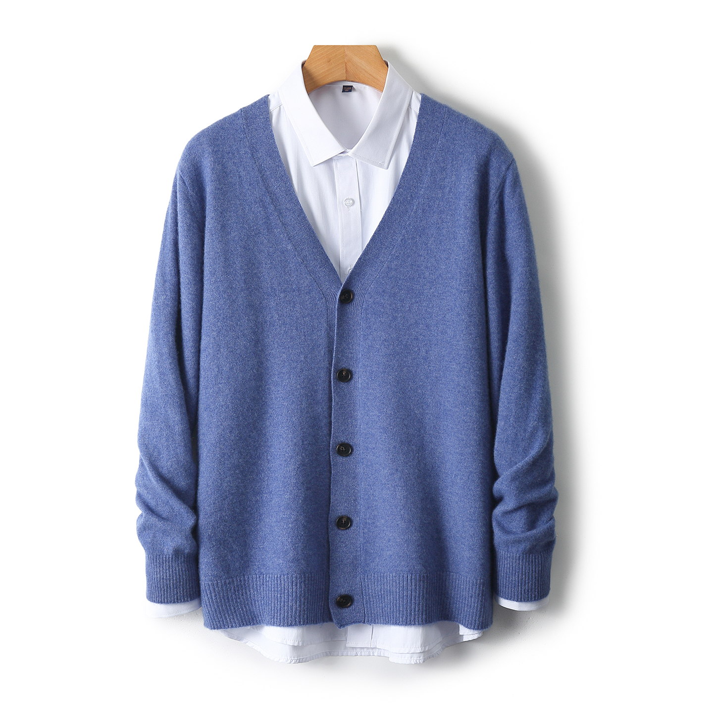 秋冬新款男士纯羊毛衫保暖打底衫