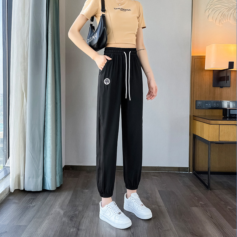 加长版束脚运动裤女夏季薄款高个子超长175休闲速干裤卫裤哈伦裤
