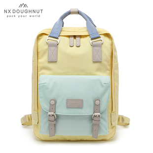NX DOUGHNUT新版甜甜圈双肩包电脑学生帆布书包大容量韩版学院包