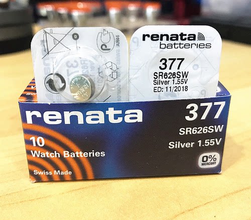 renata单装瑞士电池377