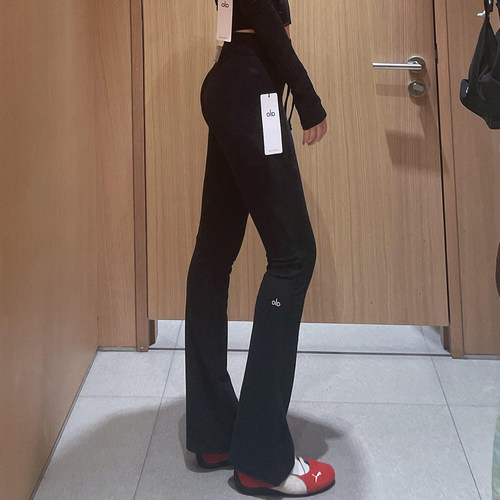 直邮ALOSway高腰抽绳休闲阔腿裤