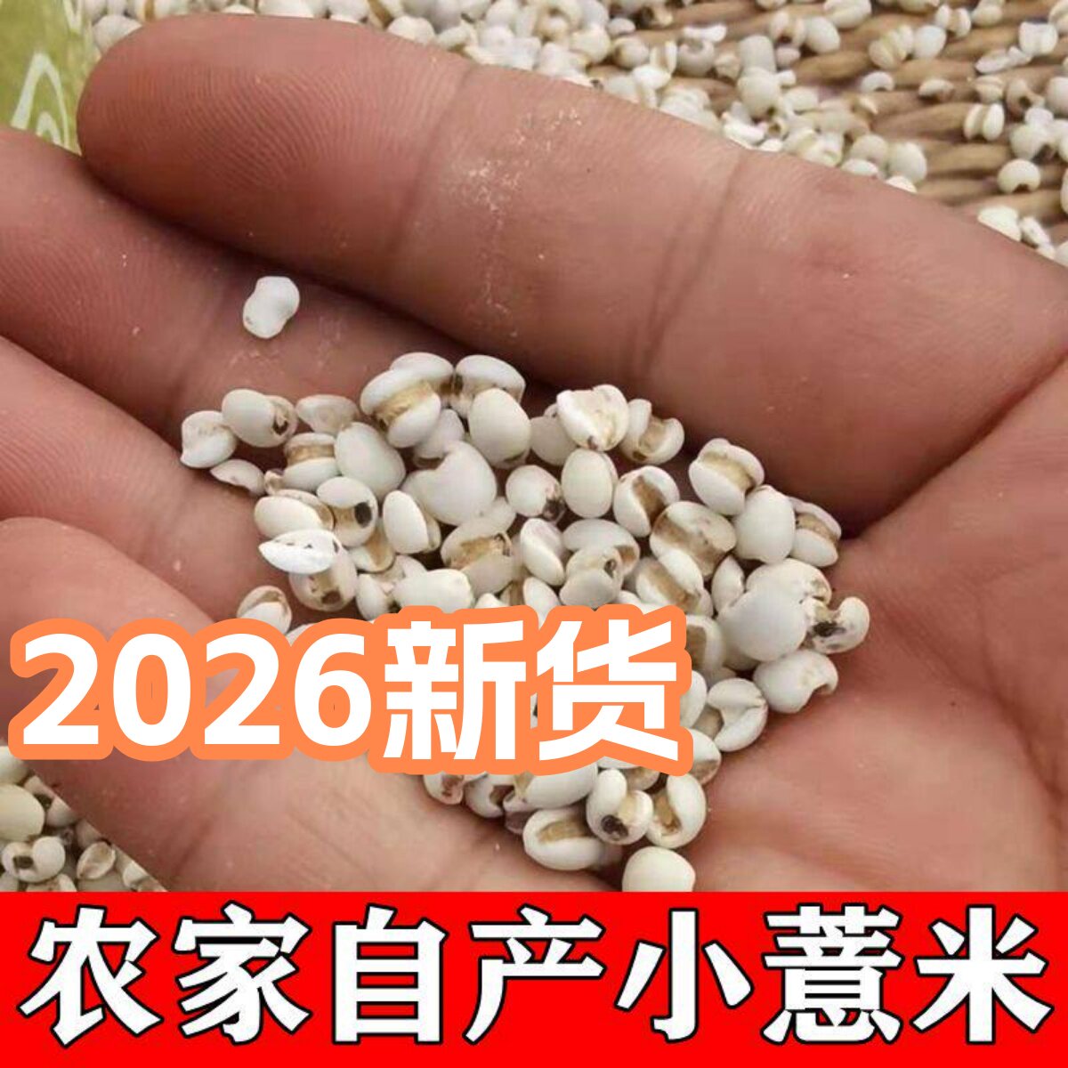 农家薏米 薏米仁薏仁米红小豆赤小豆煮粥五谷杂粮500克