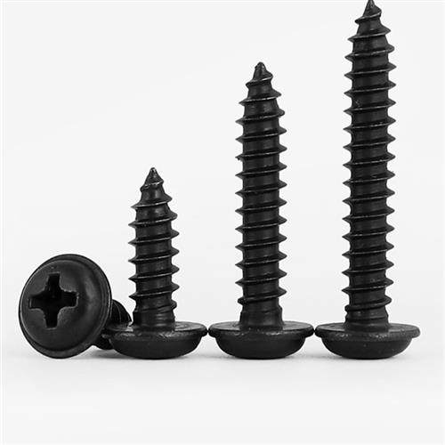 M1.7M2M2.3M2.6M3M4 Pwa黑十字自攻螺钉带网孔螺钉*4X5X6X16