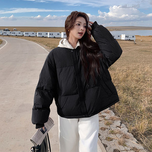 90白鸭绒短款面包服学院风加厚羽绒服P245K348图片