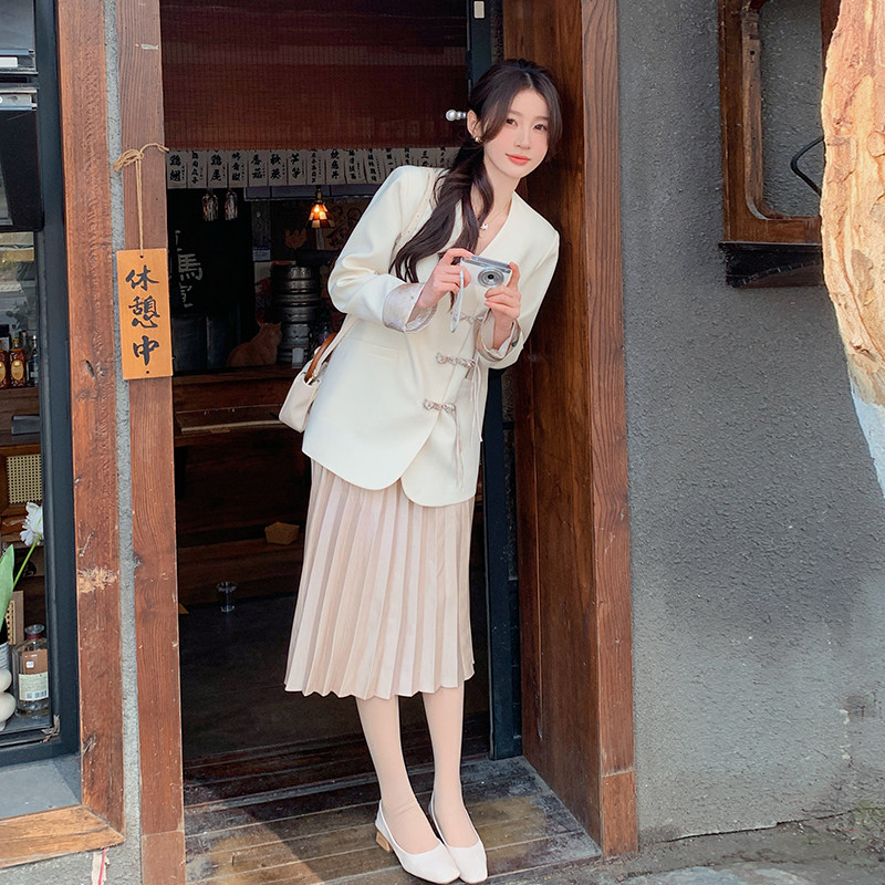 新中式西装女2024新款现货大货P120K168,女装西装,铱本正襟