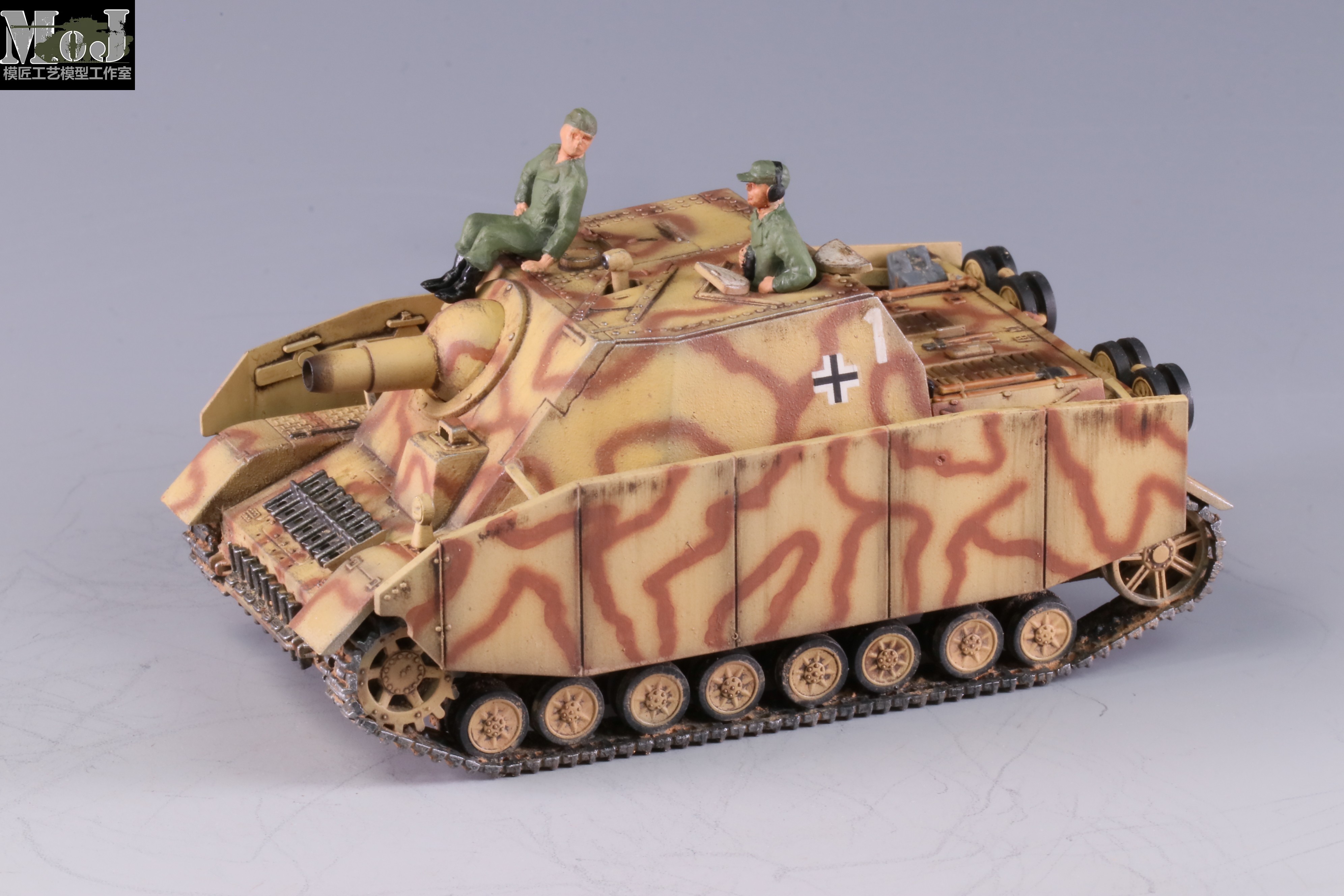 【模匠】意大利 7050 1/72 灰熊 自行火炮 成品代工