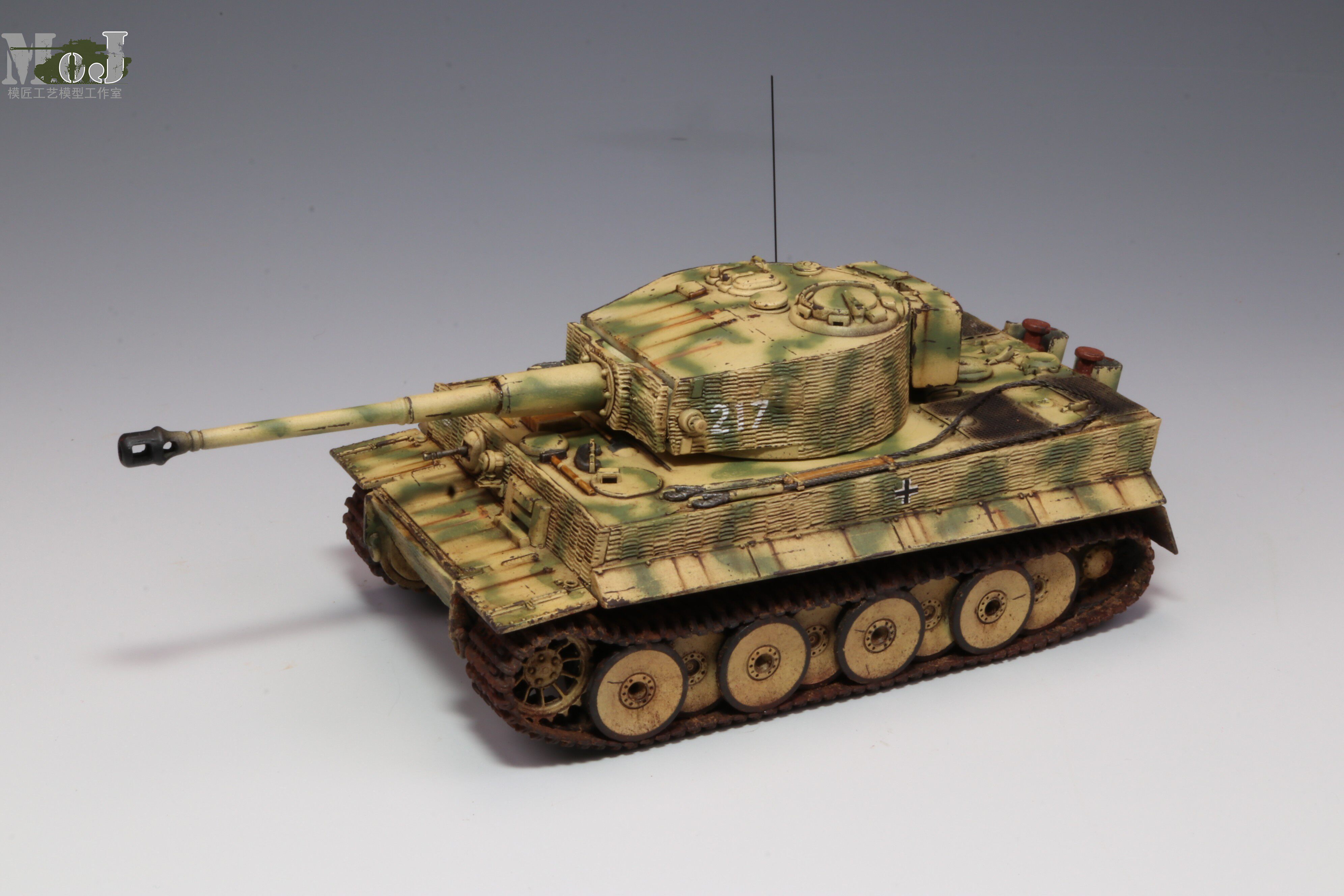 【模匠】1/72威龙 7251 虎式坦克中期型 带防磁纹 成品代工