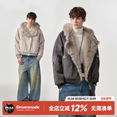 700g仿兔毛重磅云朵绒座山雕棉服外套男冬季 Dream made 加绒加厚