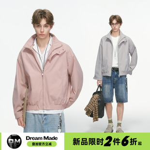 made 飞行情侣装 美式 教练外套男boxy短款 夹克 立领拉链工装 Dream