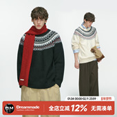 加厚慵懒风情侣针织衫 Dream made费尔岛圣诞提花老钱毛衣男秋冬季