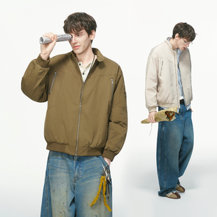 加厚教练飞行夹克棉衣男生冬装 Dream 棉服男冬季 工装 外套 made美式