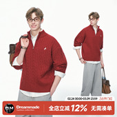加厚内搭情侣针织衫 Dream 马年红色毛衣男女冬季 新年限定 made