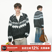 加厚内搭针织衫 Dream 外套 毛衣男款 冬季 made 仿马海毛费尔岛开衫
