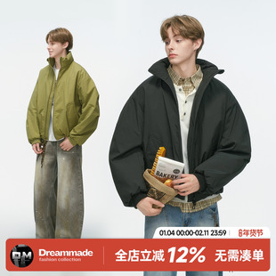 Dream made 美式cleanfit教练棉服男款冬季加厚男生保暖棉袄棉衣