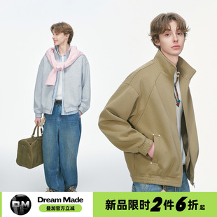 20点限时2件6折起 美式 卫衣外套 Dream 解构立领开衫 made