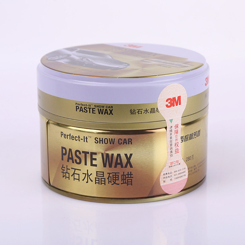 正品3m39528钻石水晶硬蜡汽车打蜡镀膜上光修护划痕车蜡固体通用