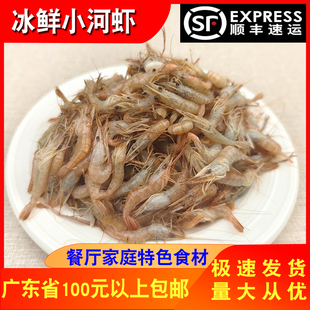 餐厅酒店食材商用半成品冷冻青虾韭菜炒小河虾活冻小虾米带冰300g