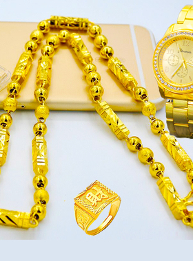 越南沙金项链男士大金久不掉色