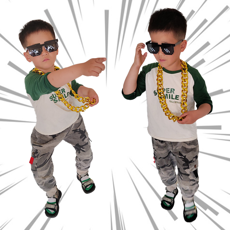 仿真土豪网红大金项链