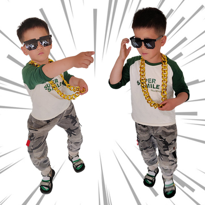 仿真土豪网红大金项链