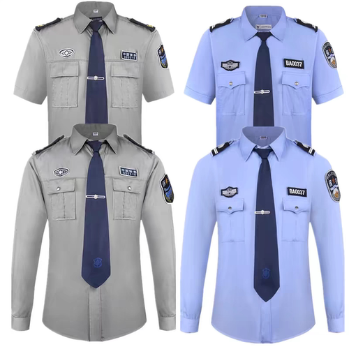 新式保安工作服夏季短袖套装男衬衫春秋服装物业保安夏装制服长袖