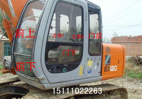 日立EX120-5 60-5挖掘机玻璃 前后左右门窗侧上下右大挡风玻璃