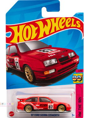 2号 '87 FORD SIERRA COSWORTH 福特 红色 美泰风火轮 HW THE'80S