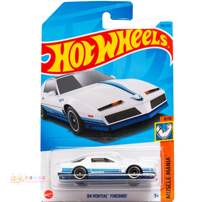 180号 '84 PONTIAC FIRBIRD 庞蒂克 白色 风火轮 HW MODIFIED