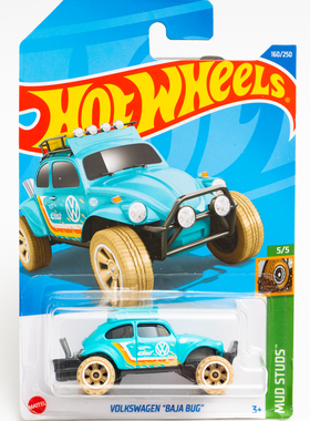 160号 VOLKSWAGEN BAJA BUG 湖水绿色 美泰风火轮 MUD STUDS系列2