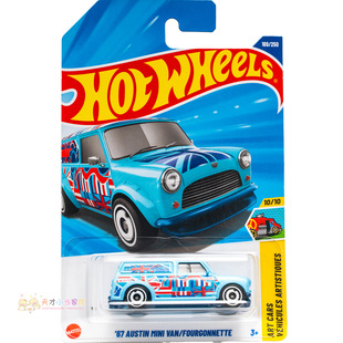 169号 '67 AUSTIN MINI VAN 奥斯汀 天蓝色 风火轮25N