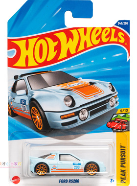 247号 FORD RS200 福特 GULF天蓝色 风火轮 PEAK PURSUIT系列25Q