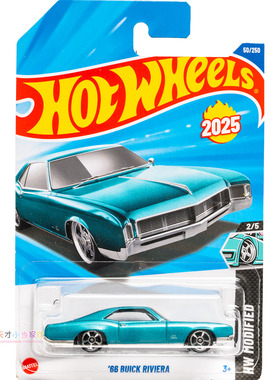 50号 '66 BUICK RIVIERA 湖水蓝色 风火轮 HW MODIFIED系列25B
