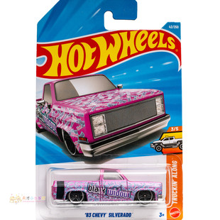 42号 '83 CHEVY SILVERADO 雪佛兰 黑寡妇印花 紫色 风火轮 TRUCK