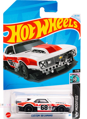 81号 CUSTOM '68 CAMARO 雪佛兰 白色 美泰风火轮 HW MODIFIED系