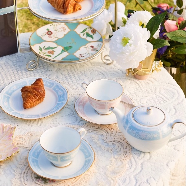 日本Noritake则武Lacewood Gold雅致小清新咖啡杯茶杯碟家用礼物