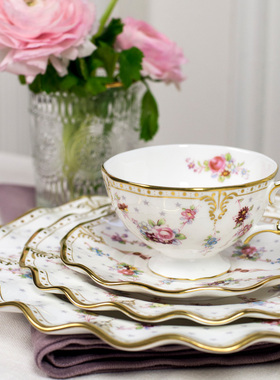 royal crown derby德贝唐顿庄园同款欧式骨瓷安东尼茶杯碟盘礼物