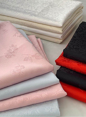中式暗纹提花娃衣汉服古风diy手工边角料刀口碎布零布头面料布料