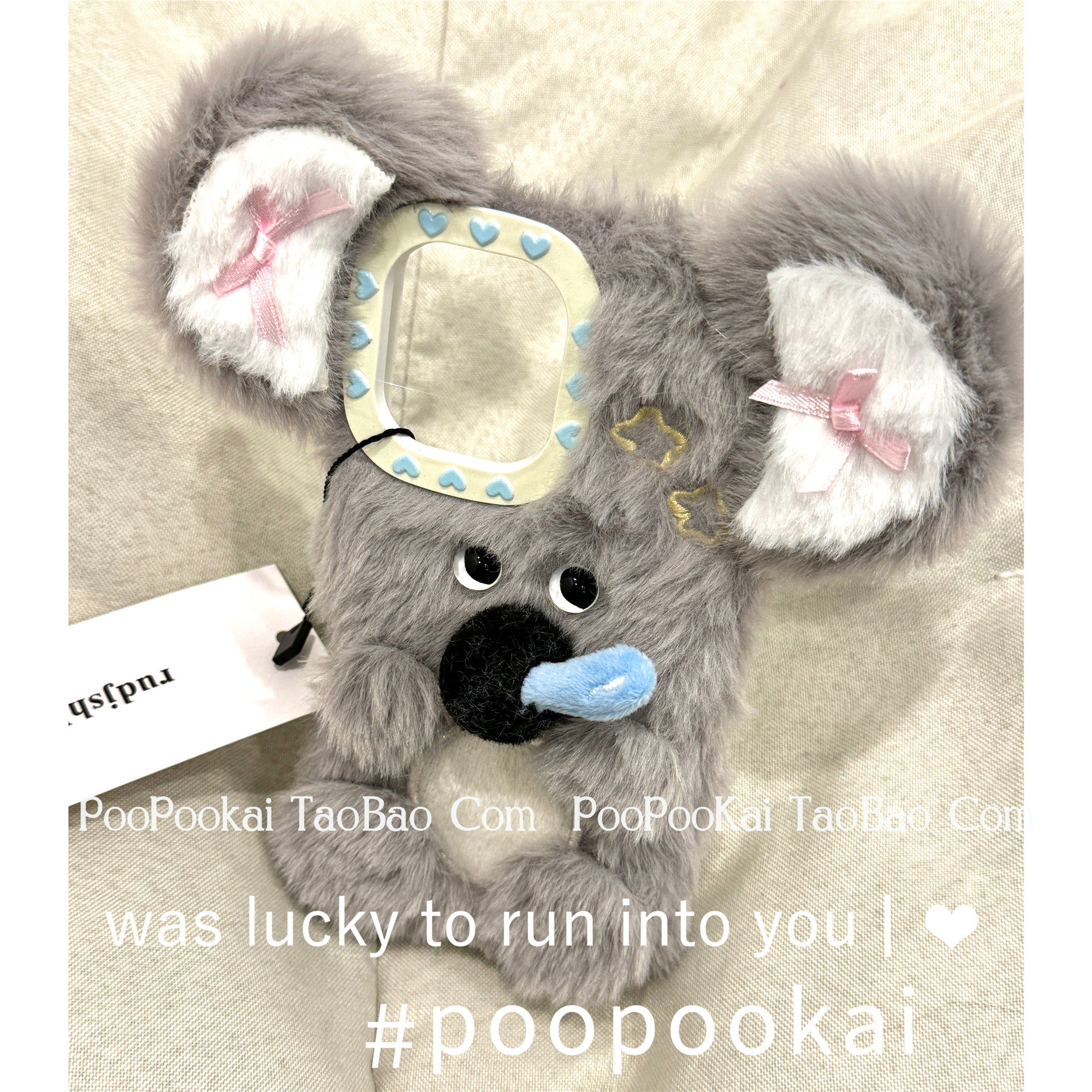 PooPooKai秋冬毛绒可爱大耳朵考拉适用于苹果16/15promax/iPhone14pro手机壳13日系超萌小众1