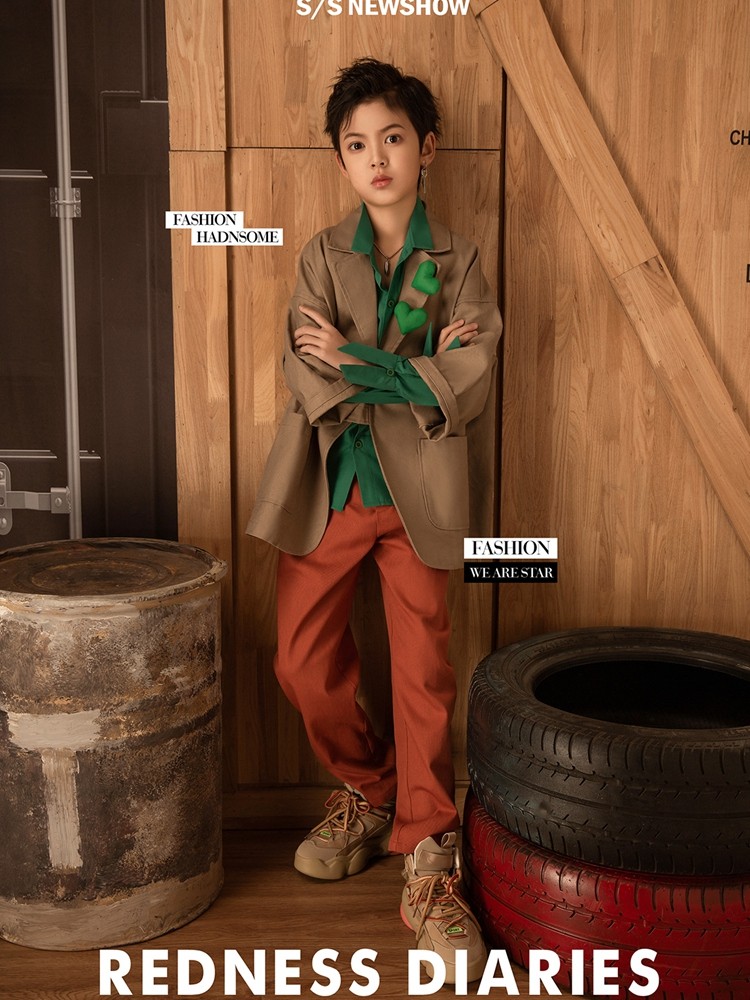 儿童摄影服装拍照男童模卡走秀