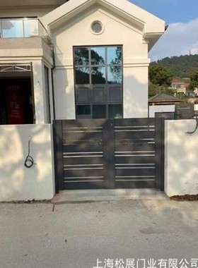 上海铝艺庭院门、栏杆、电动平移门、车库门