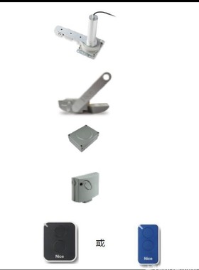 NICE隐藏式开门机|Oltre1824双门简装，|隐藏电机安装在门体内部