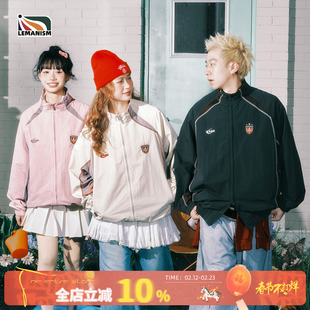 lemanism美式潮牌插肩袖立领夹克男2026春季新款情侣款休闲外套女