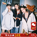 lemanism潮牌腊肠狗格子拼接开衫卫衣男连帽2025春季情侣款外套女