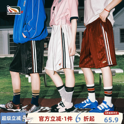 两条杠休闲短裤男情侣款女新款